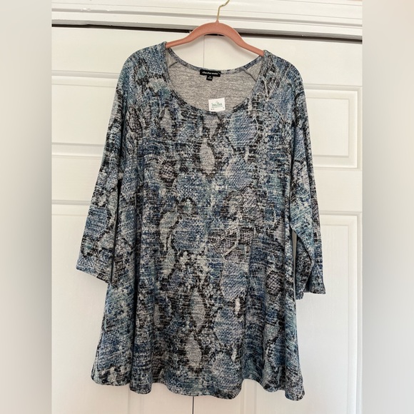 Cha Cha Vente 3/4 Sleeve Top, Size 1X - Picture 1 of 4